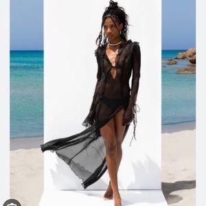 Rat & Boa Inspired Faretti Dress in Black Mesh